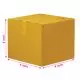 Brown, 03ply, Cube, Corrugated, Multipurpose, Boxes, 4in x 4in x 4in, Pack of 100