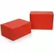 Red, 03 Ply, Corrugated Laminated Festive Box, 11in x 9in x 2.5in, Pack of 50
