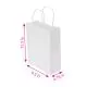 White, Gusset, Twist Handle , Shopping, Bags, 13.5in x 9.5in x 4.75in, Pack of 100