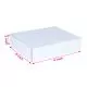 White, 03ply, Flat, Corrugated, Multipurpose, Boxes, 6in x 6in x 2in, Pack of 100